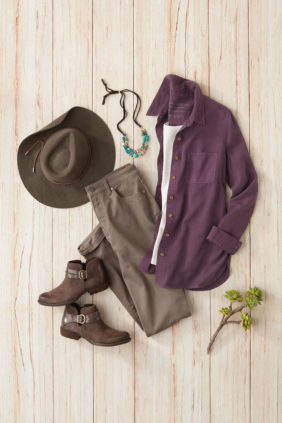 TENCEL™ Button Front Big Shirt
