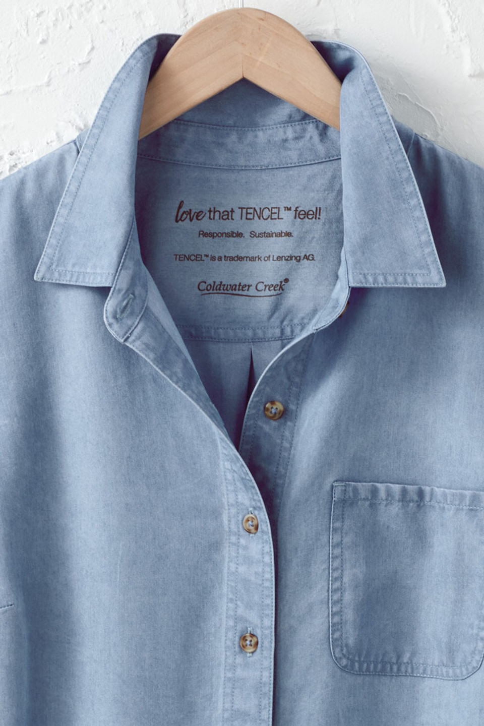 TENCEL™ Button Front Big Shirt