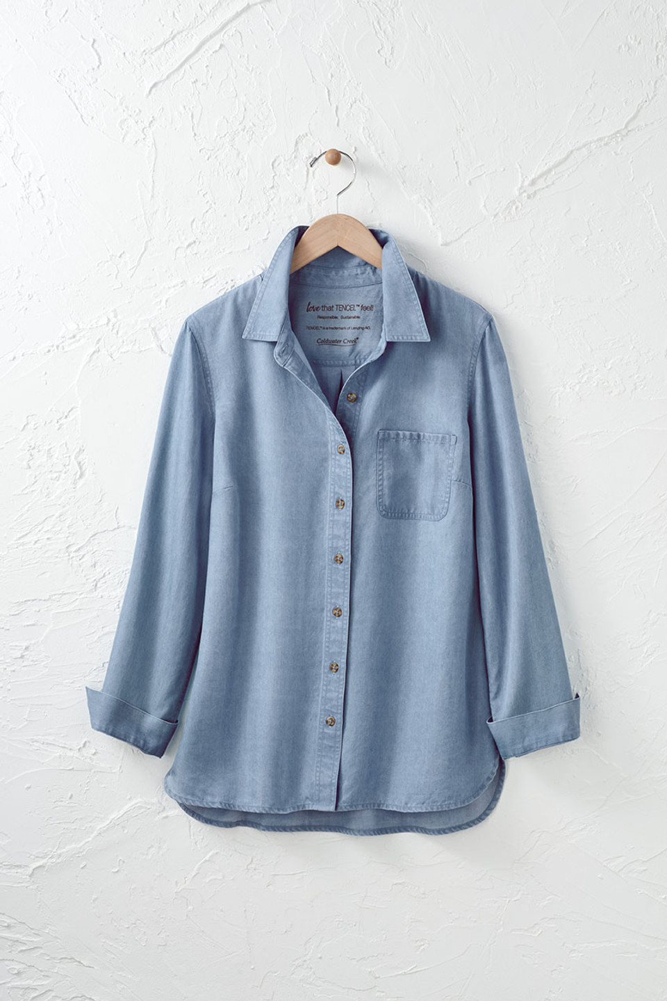 TENCEL™ Button Front Big Shirt