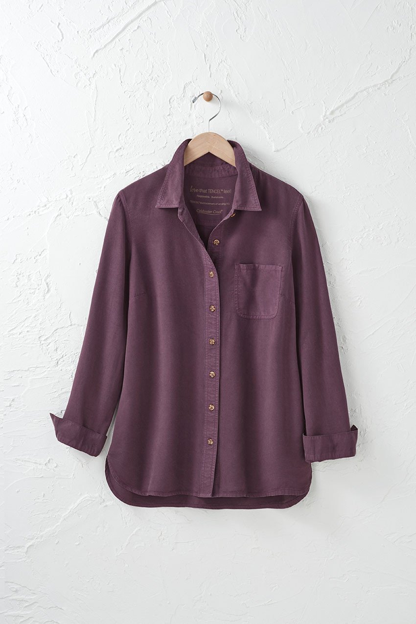 TENCEL™ Button Front Big Shirt