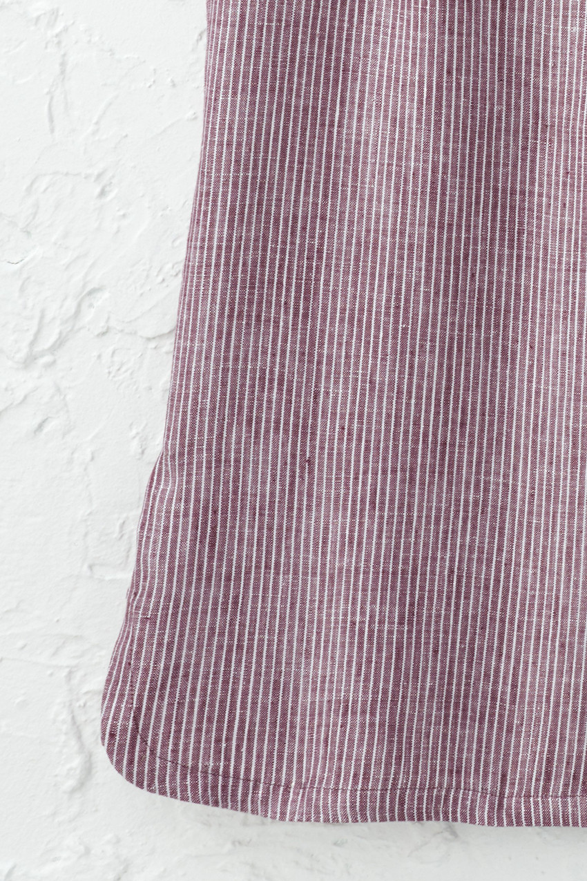 Striped Linen Wide-Leg Crops