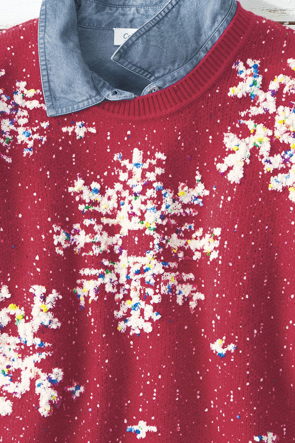 Snowflake Bouclé Pullover