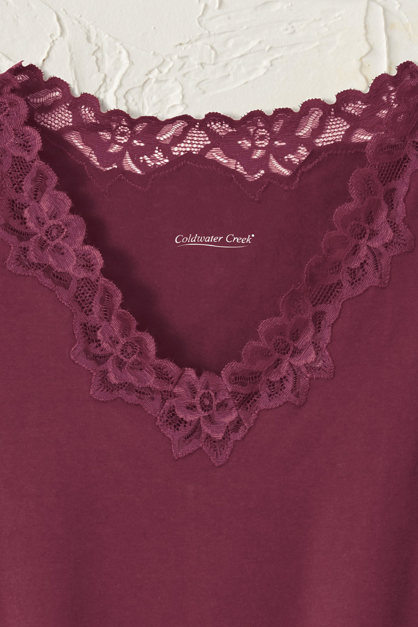 Longer Length Double Lace Tank