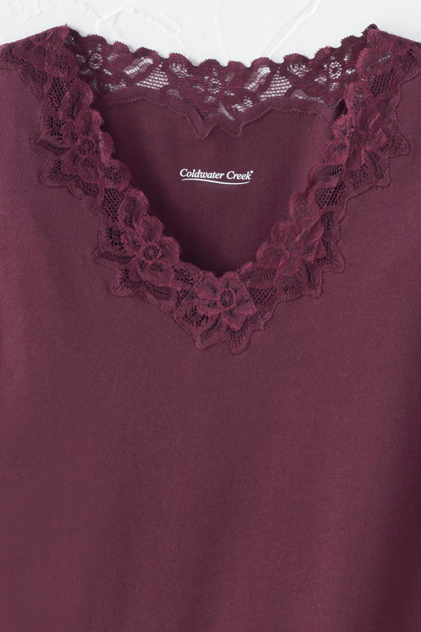 Longer Length Double Lace Tank