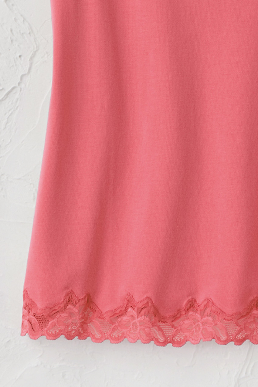 Longer Length Double Lace Tank