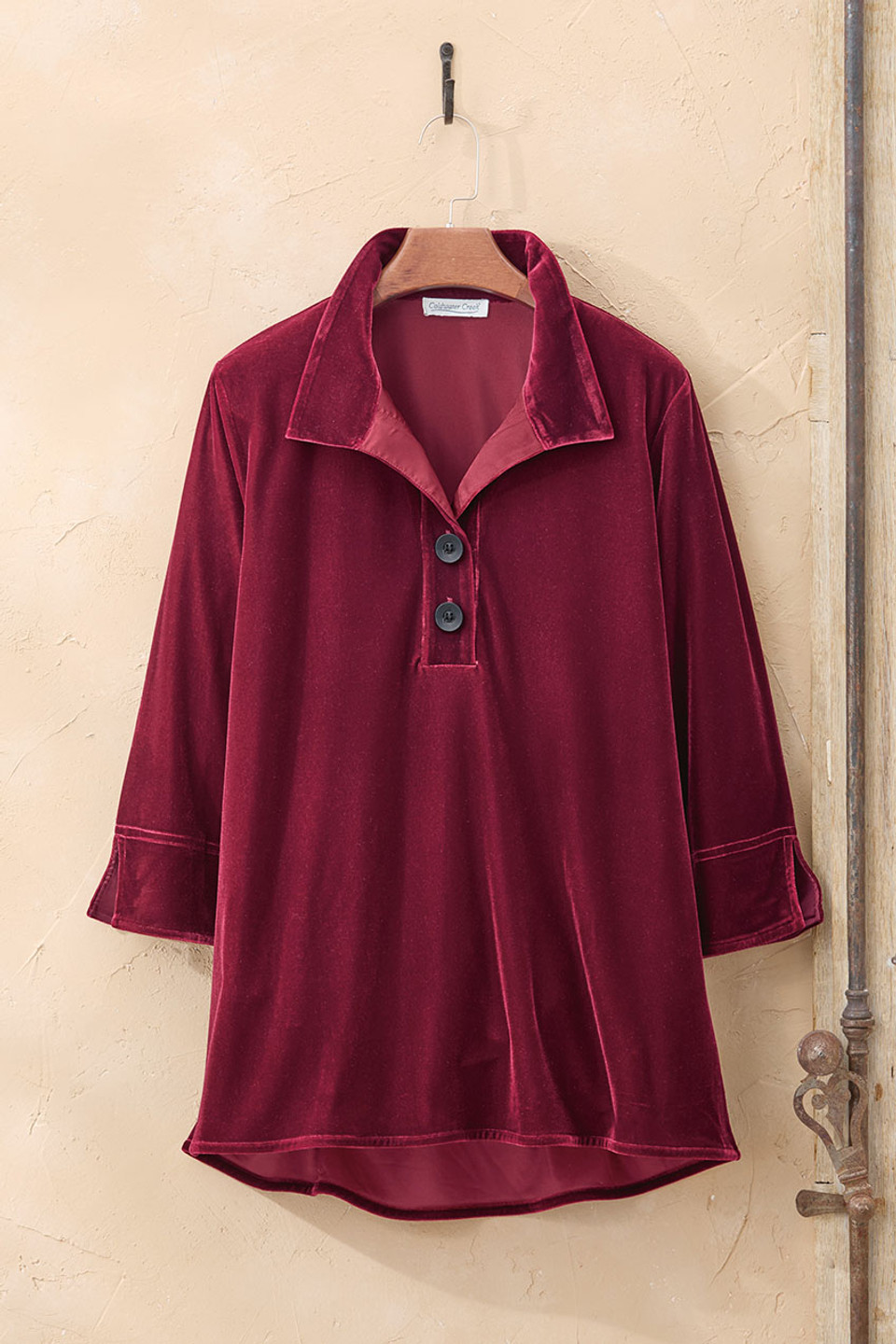 Velvet Popover Tunic - Coldwater Creek