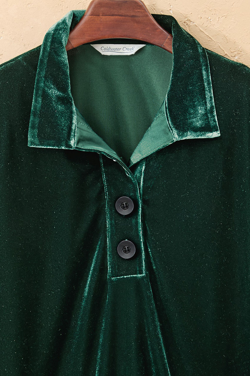 Velvet Popover Tunic - Coldwater Creek