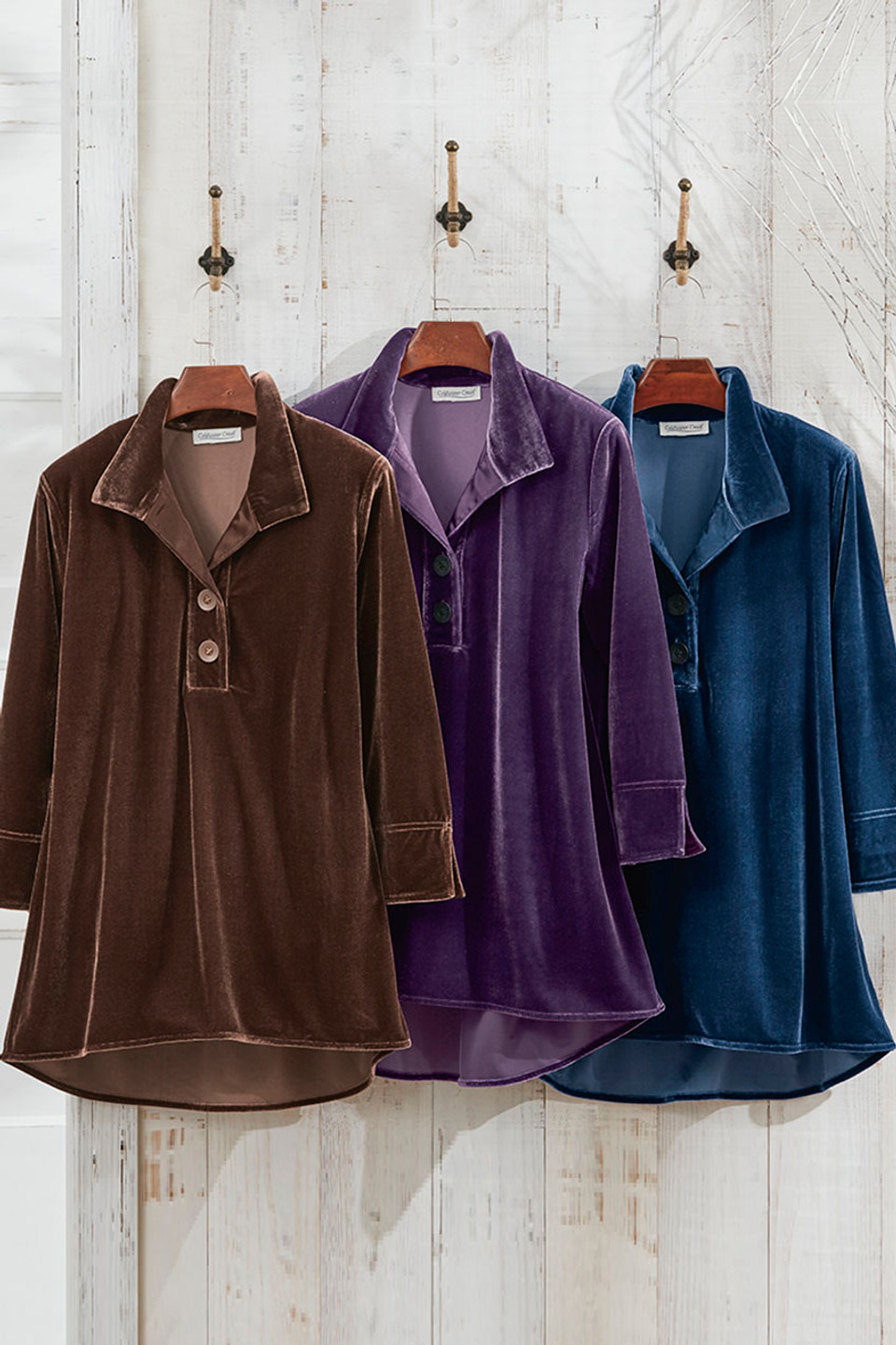 （ブランドロゴ）の人気ランキング Velvet Popover Tunic - Coldwater Creek トップス