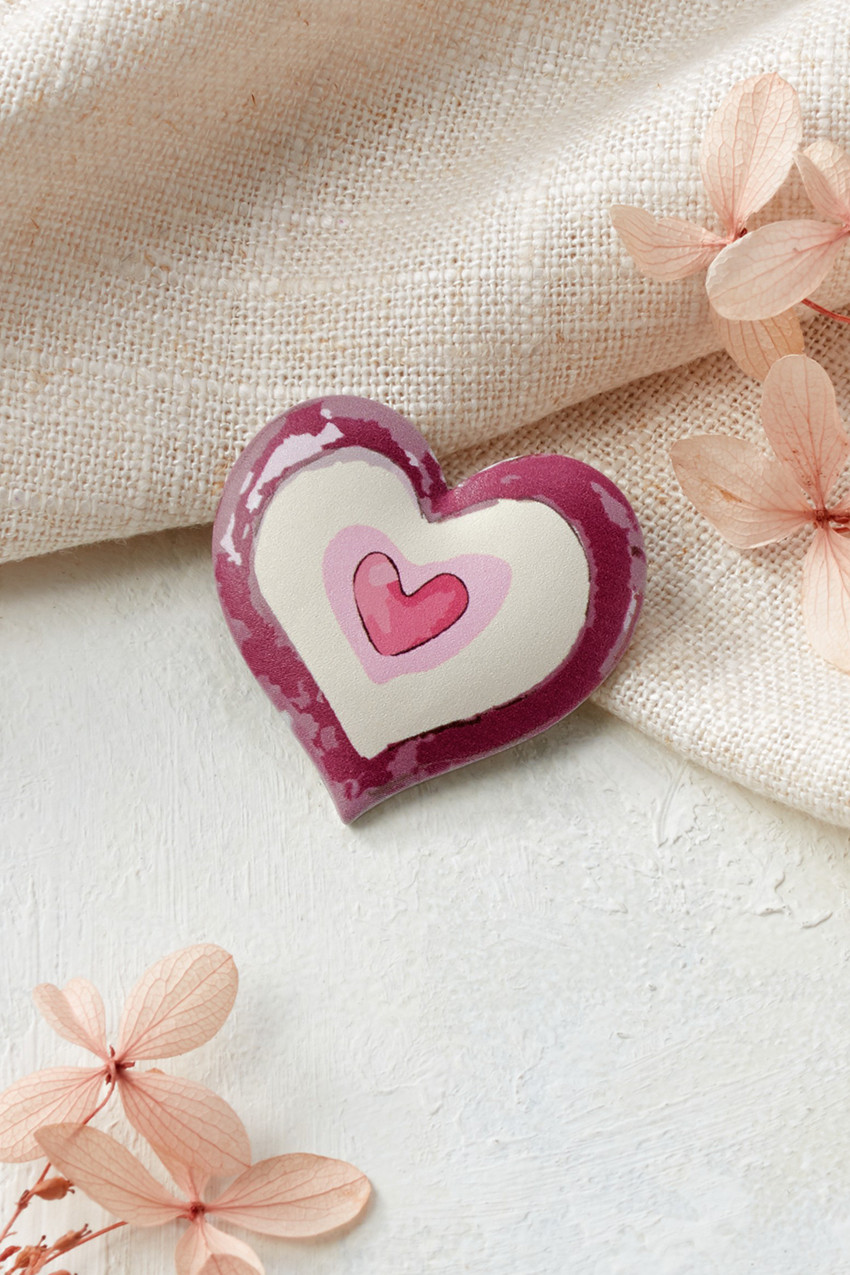 Painted Hearts Pins