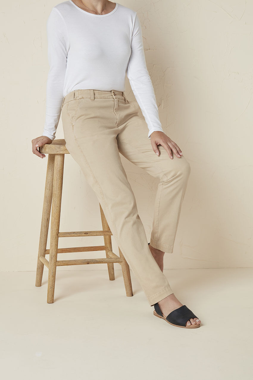 Hidden Stretch-Waist Chinos