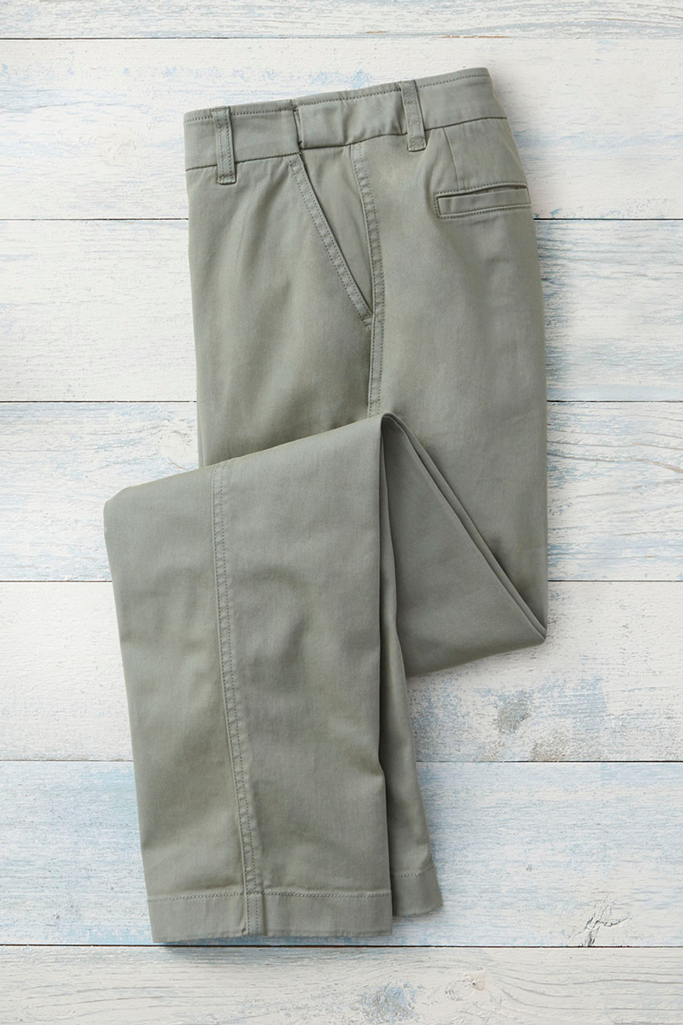 Hidden Stretch-Waist Chinos