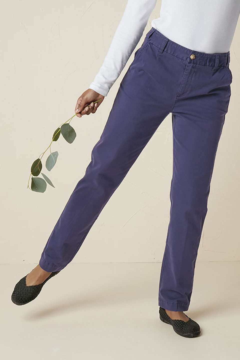 Hidden Stretch-Waist Chinos