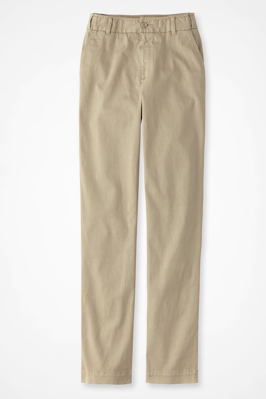 Hidden Stretch-Waist Chinos - Coldwater Creek