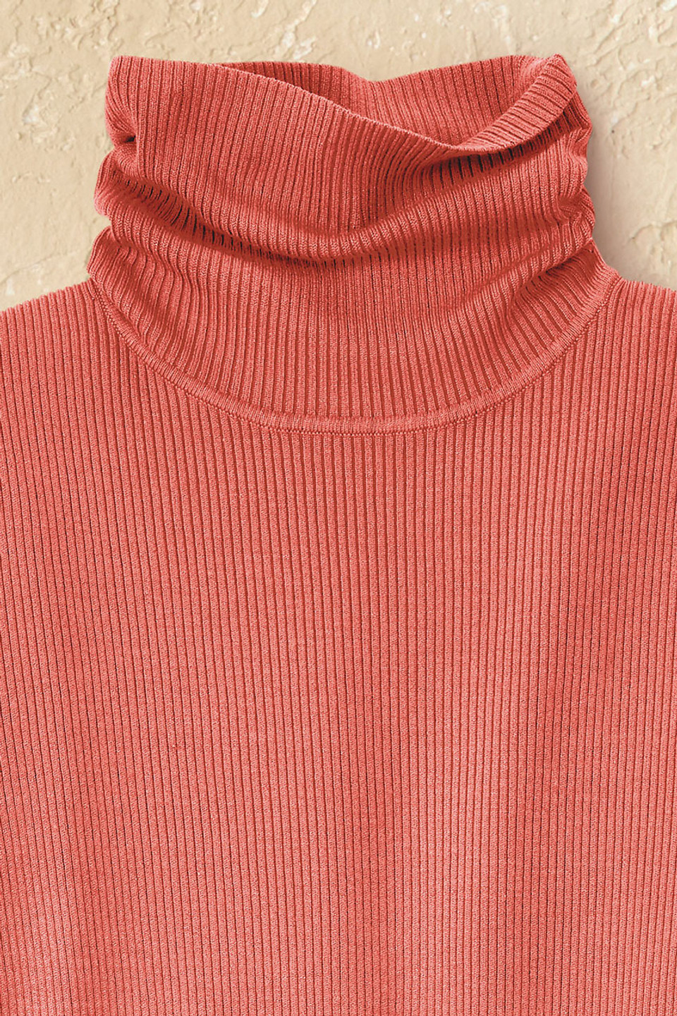 Ribbed Turtleneck Sweater