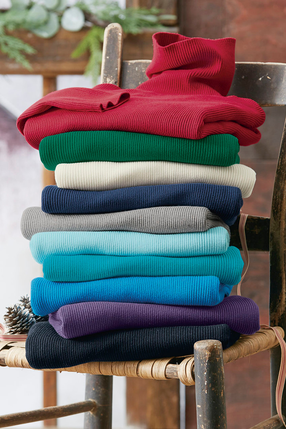 Ribbed Turtleneck Sweater