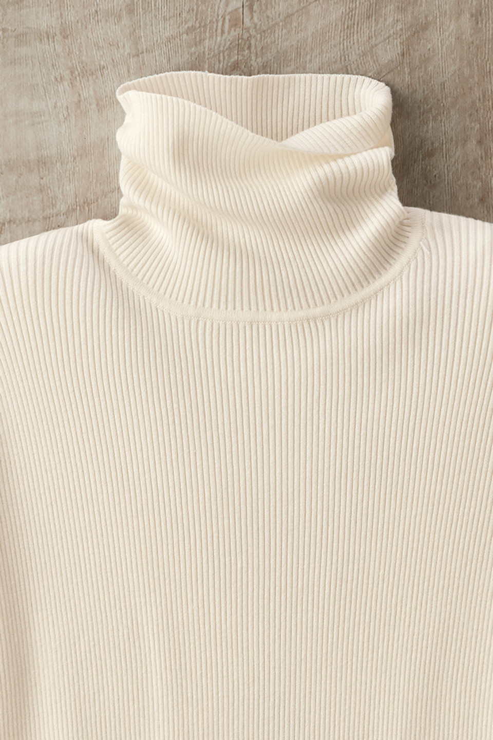 Ribbed Turtleneck Sweater