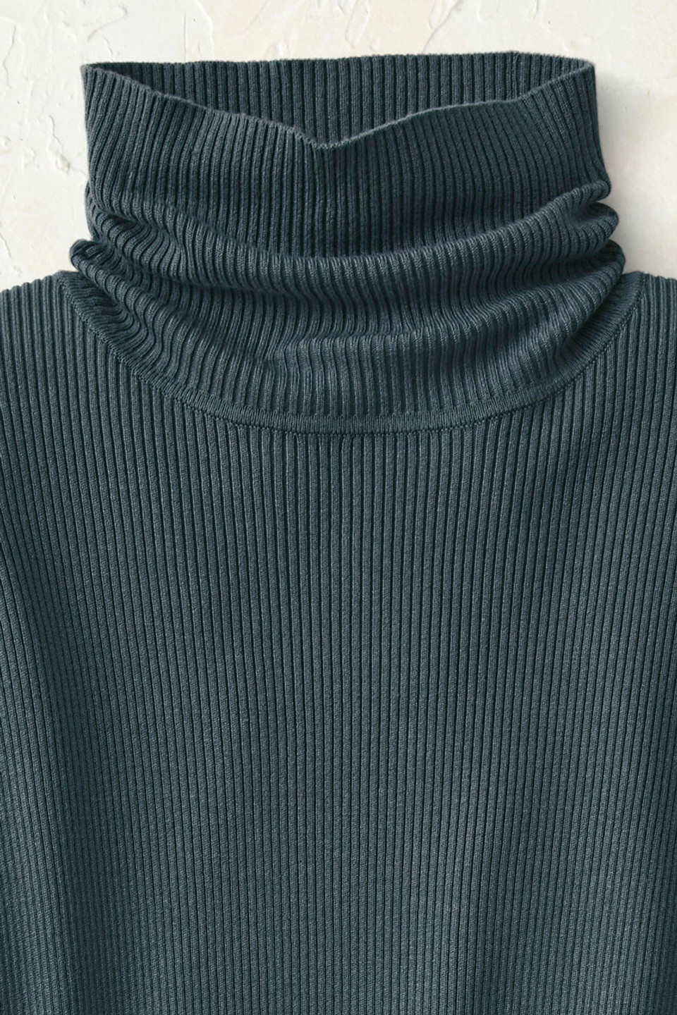 Ribbed Turtleneck Sweater