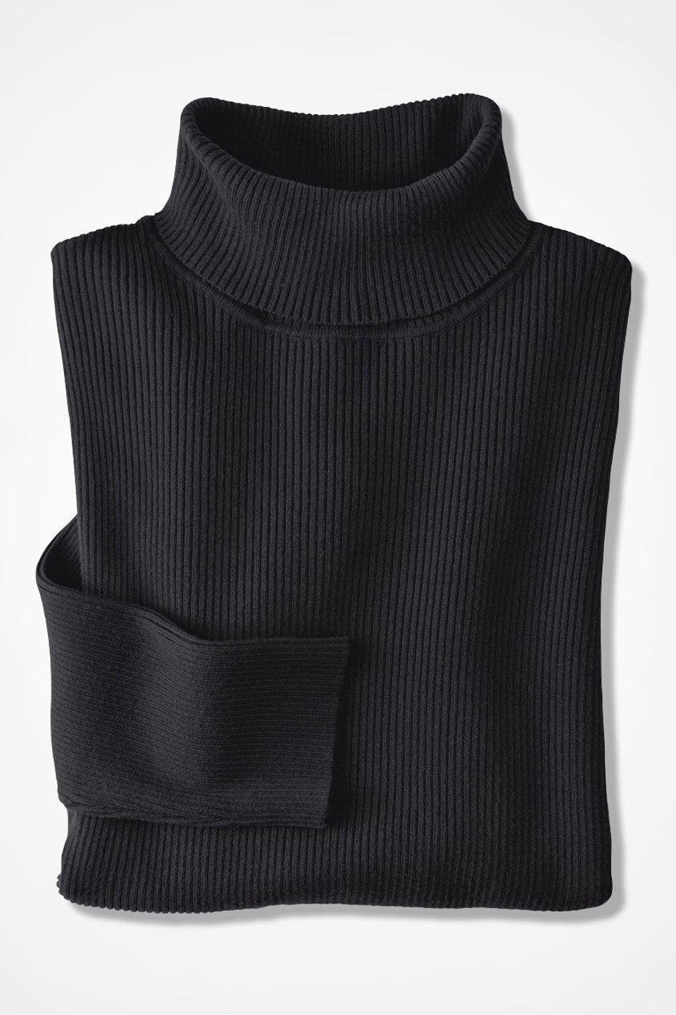 Ribbed Turtleneck Sweater