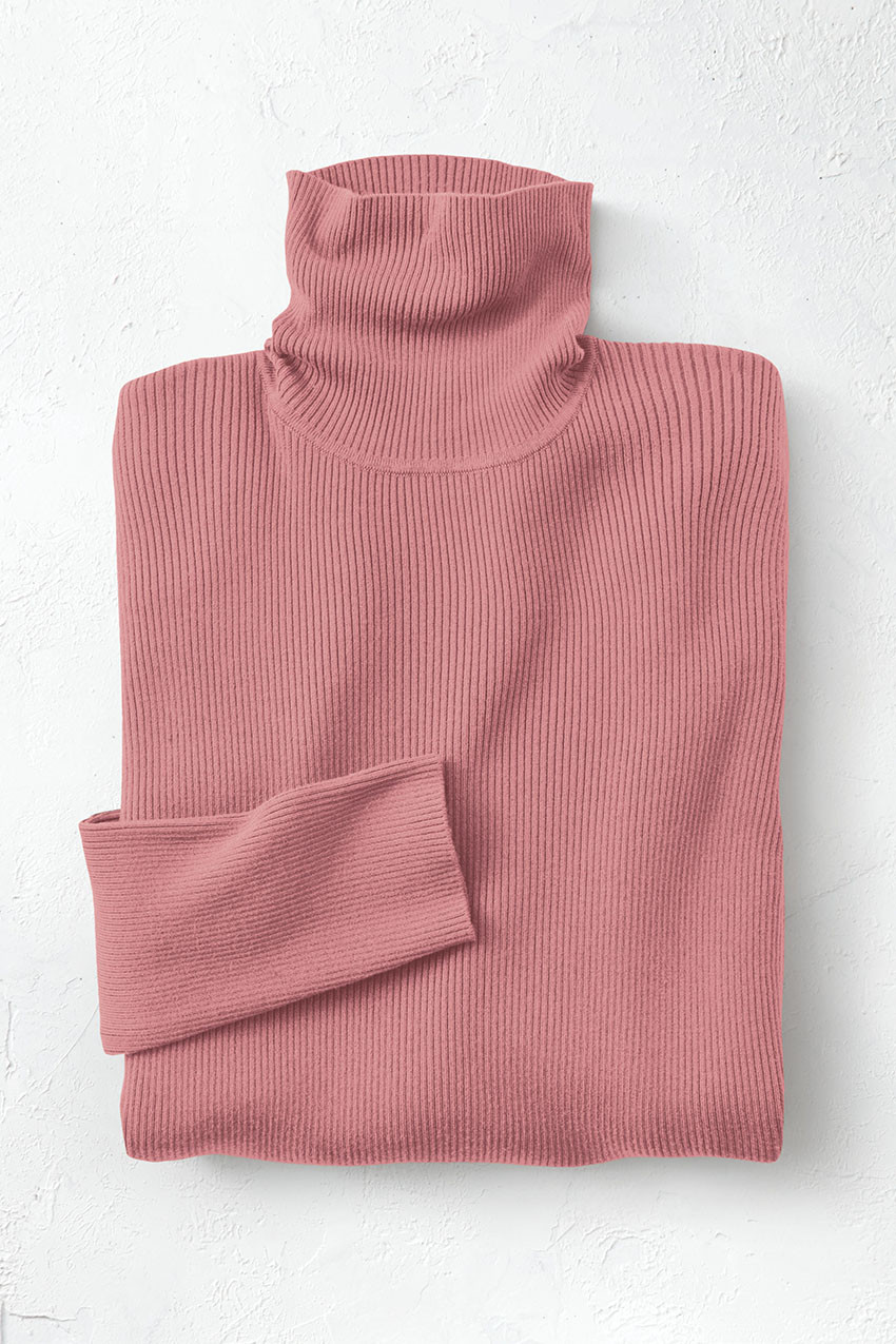 Ribbed Turtleneck Sweater