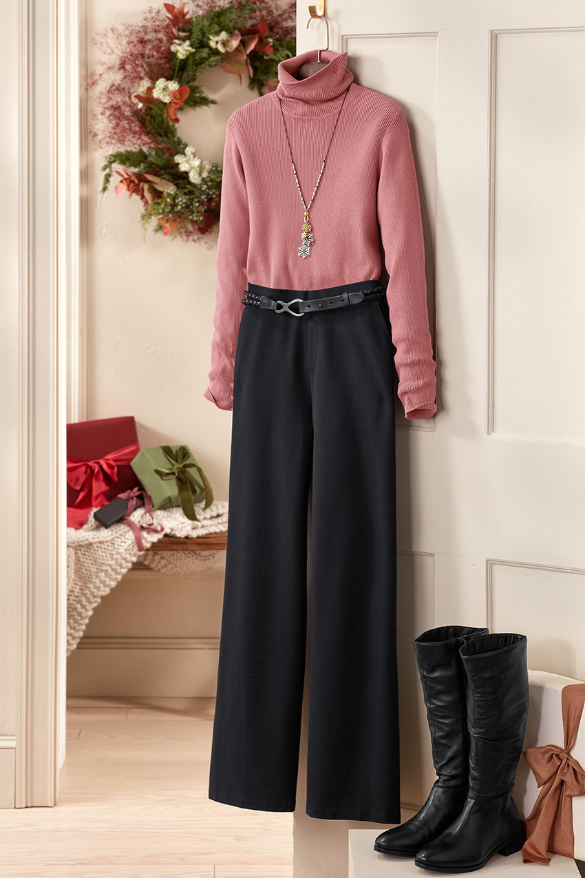 Ribbed Turtleneck Sweater