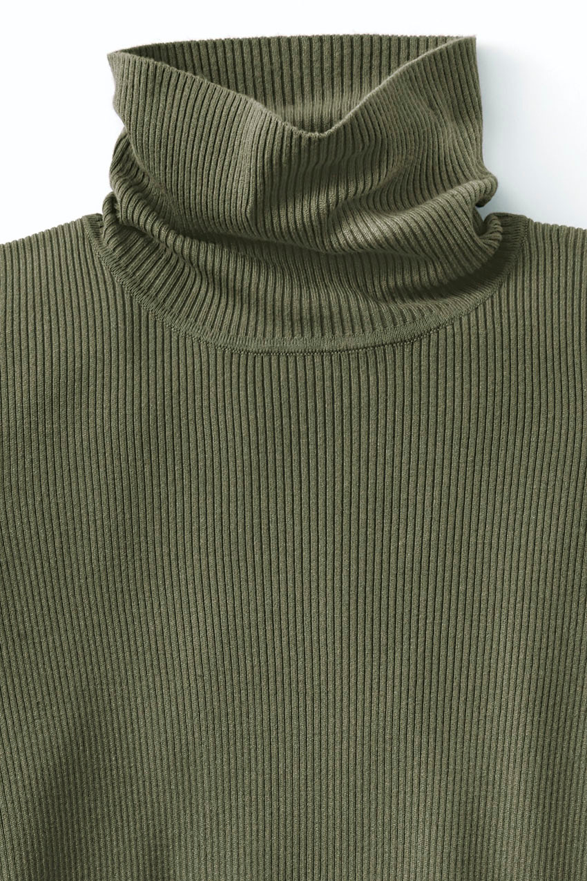 Ribbed Turtleneck Sweater