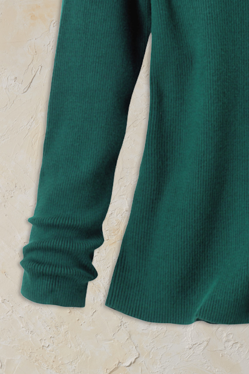 Ribbed Turtleneck Sweater