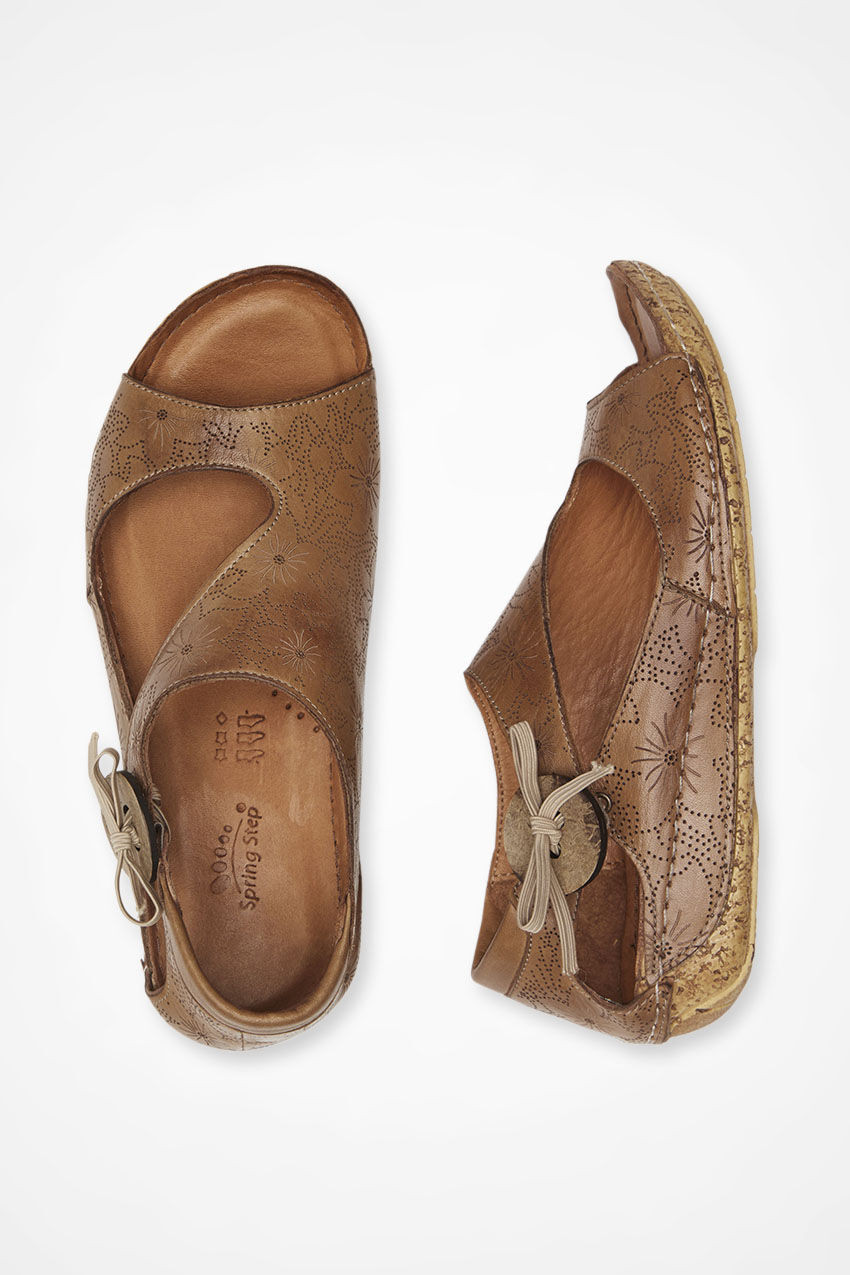 Lorelle Leather Sandals by Spring Step®