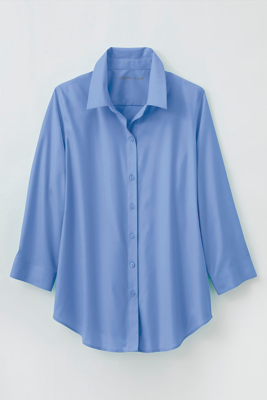 No-Iron 3/4-Sleeve Shirt