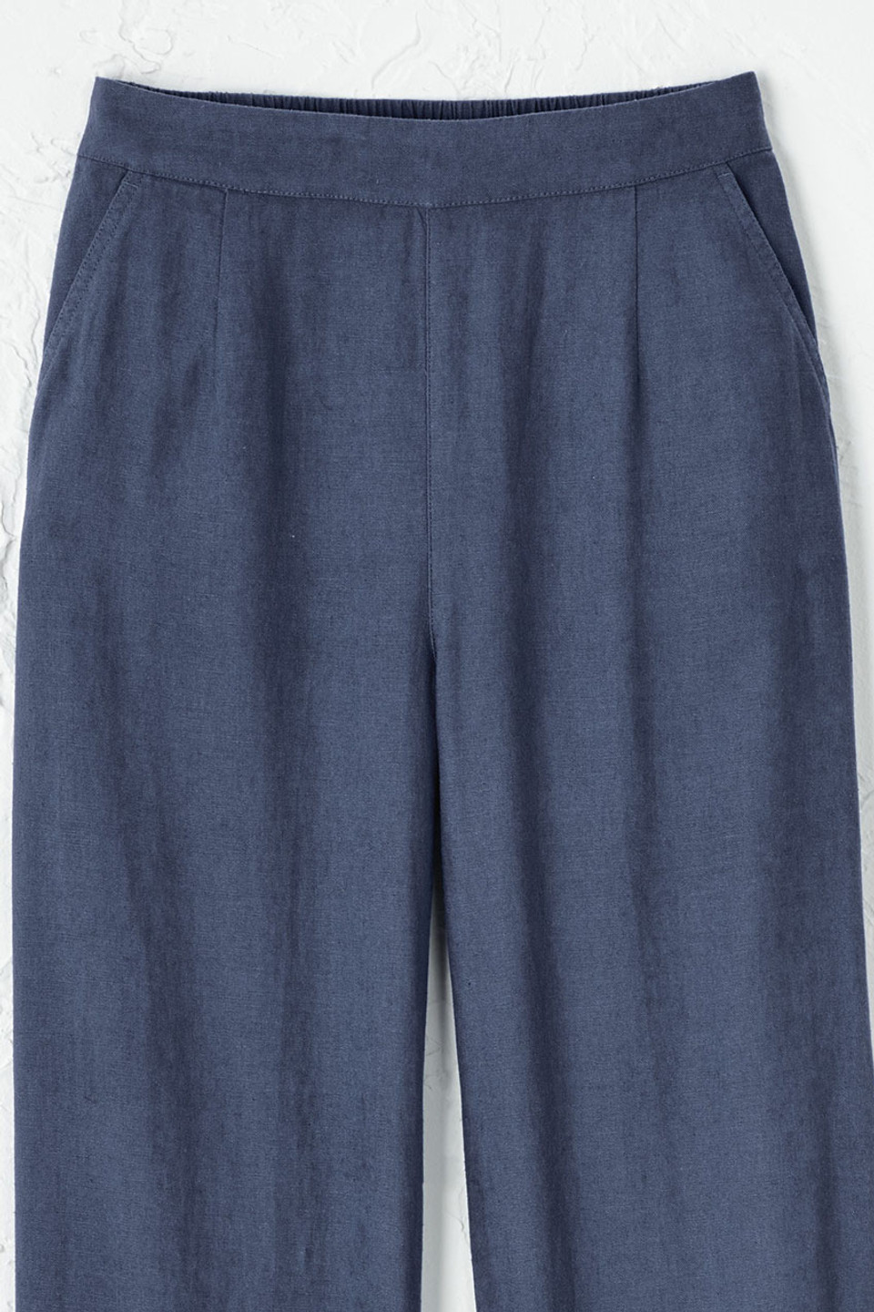Linen Blend Wide-Leg Pants - Coldwater Creek