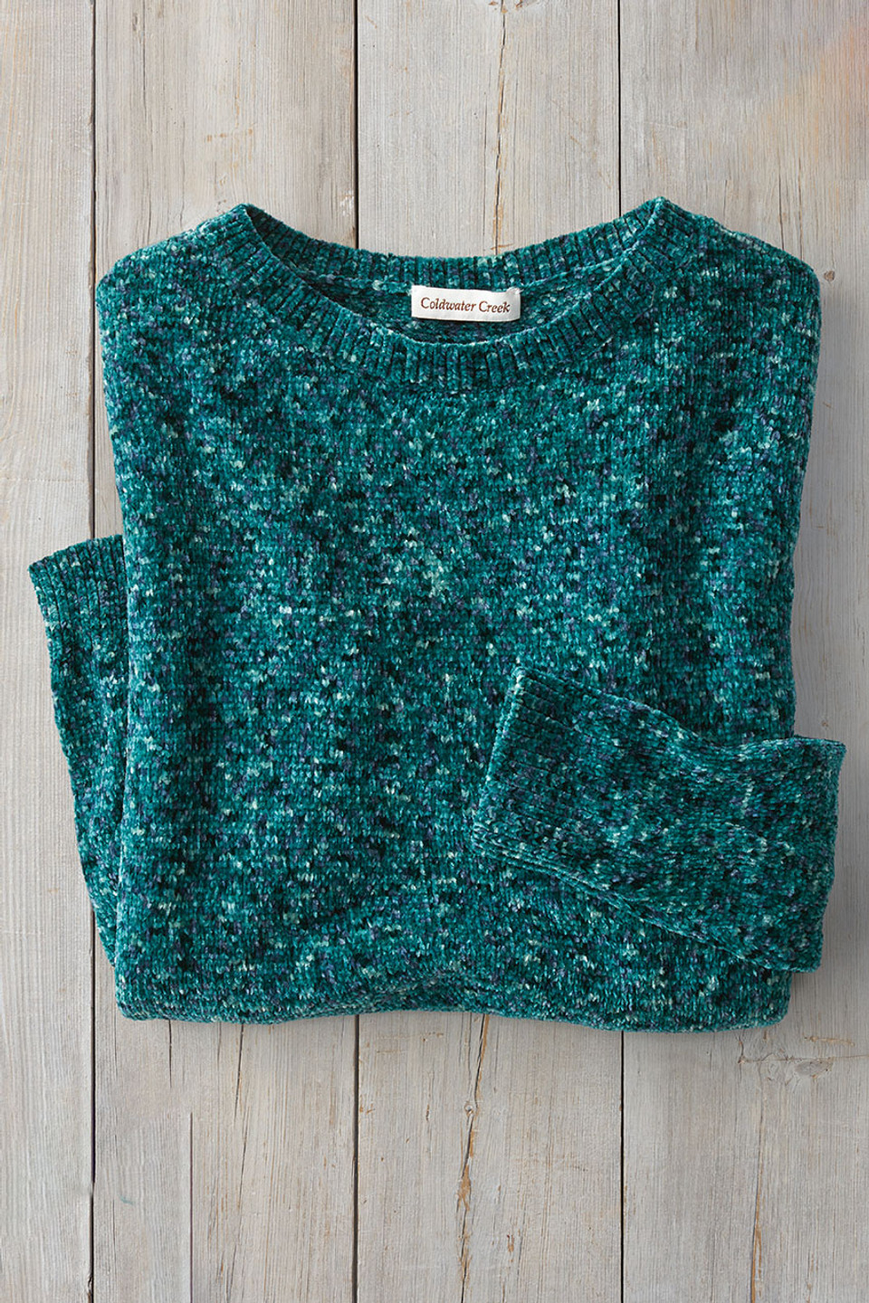Color Twist Chenille Sweater