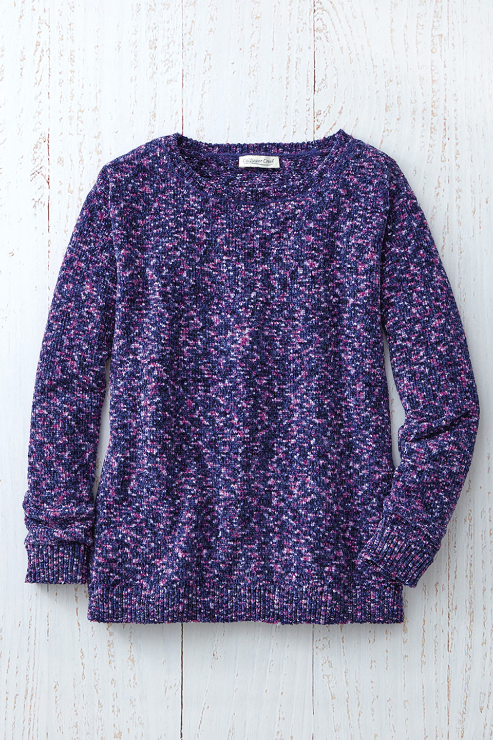 Color Twist Chenille Sweater