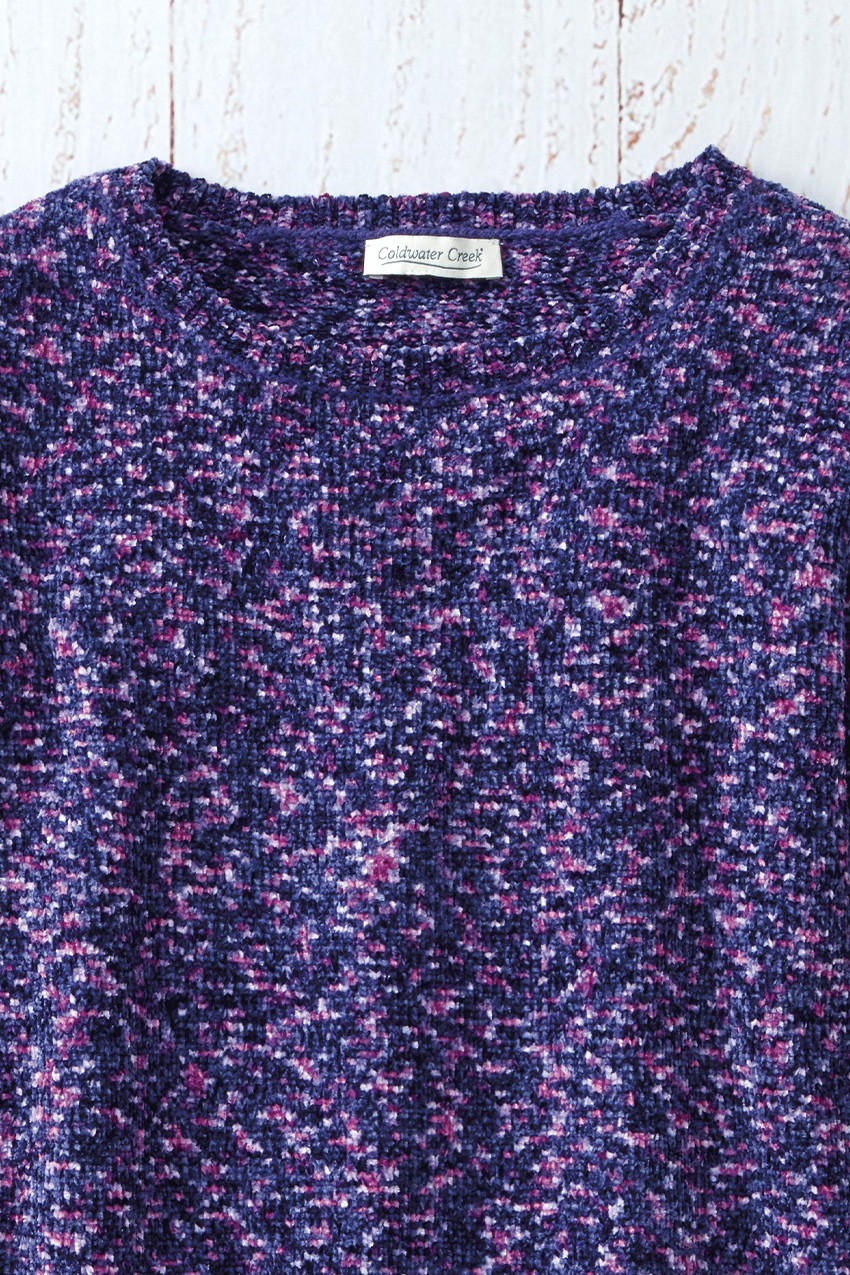 Color Twist Chenille Sweater