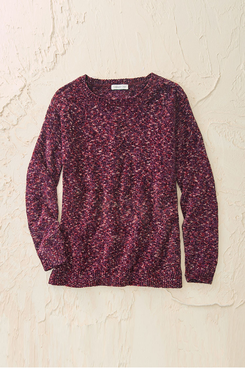 Color Twist Chenille Sweater