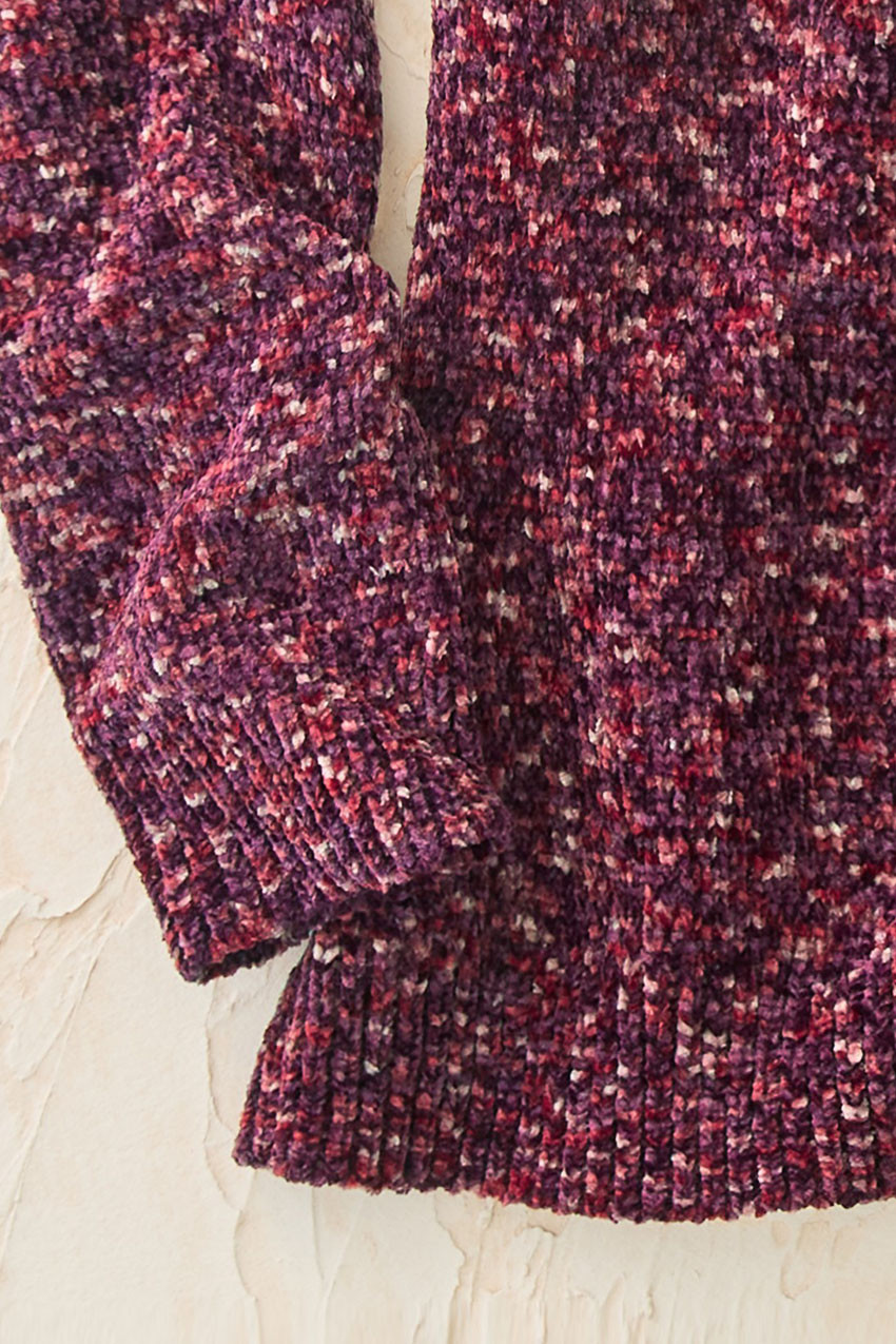 Color Twist Chenille Sweater