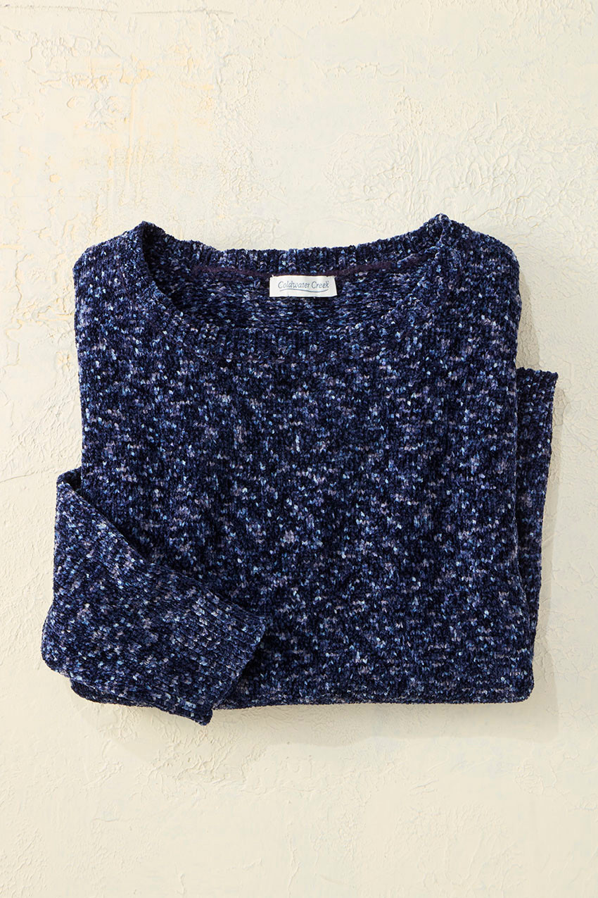 Color Twist Chenille Sweater