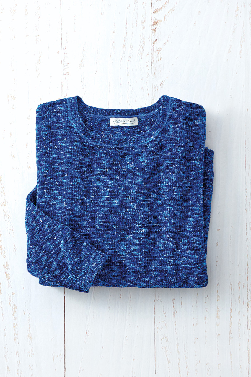 Color Twist Chenille Sweater