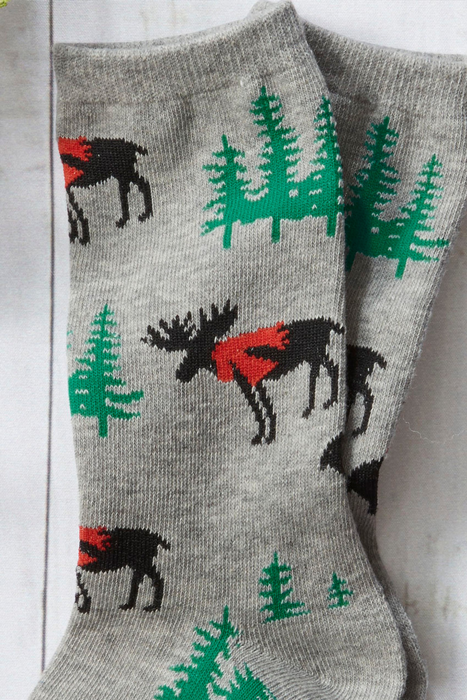 Holiday Motif Crew Socks