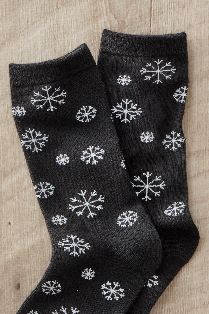 Holiday Motif Crew Socks