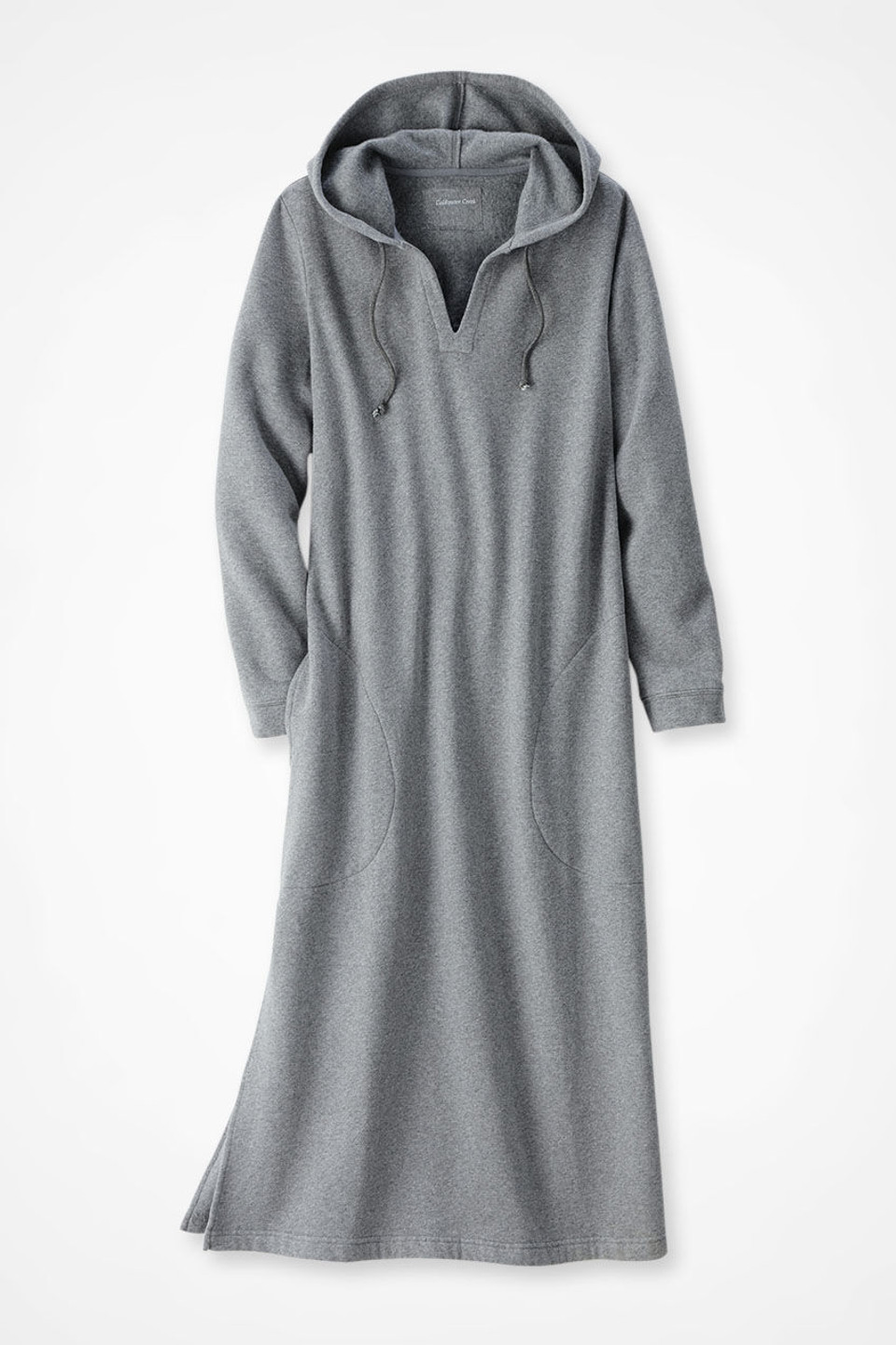 【WOOHWA】GRICK ROBE LONG CT Colorwash hooded lounger - Coldwater Creek