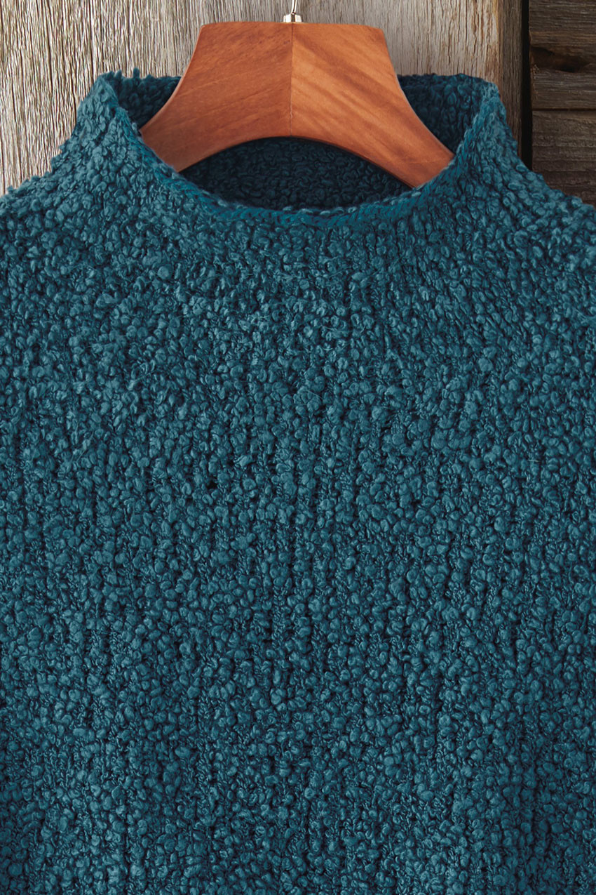 Bouclé Funnel-Neck Sweater - Coldwater Creek