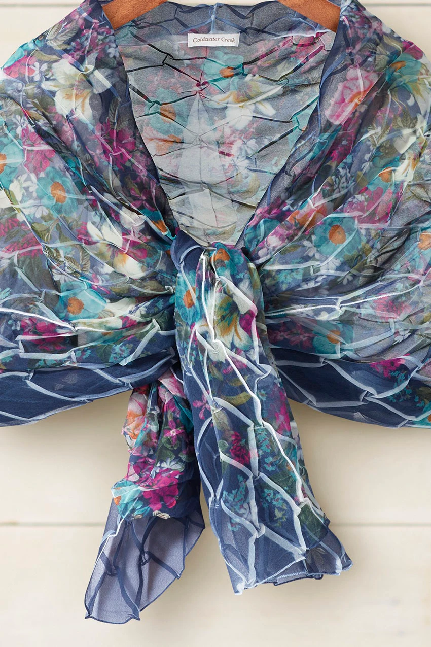 Indigo Meadow Shawl by Komarov