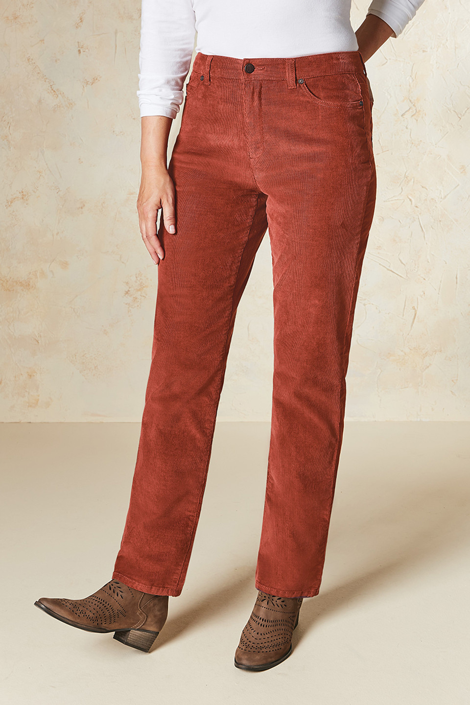 Pinwale Stretch Straight Leg Corduroys