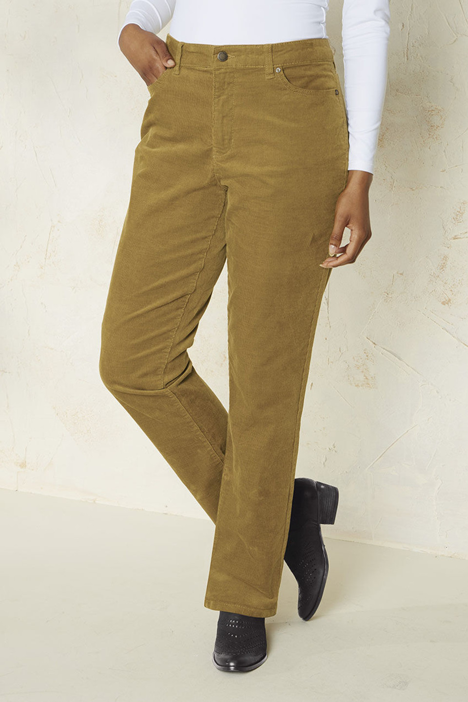 Pinwale Stretch Straight Leg Corduroys