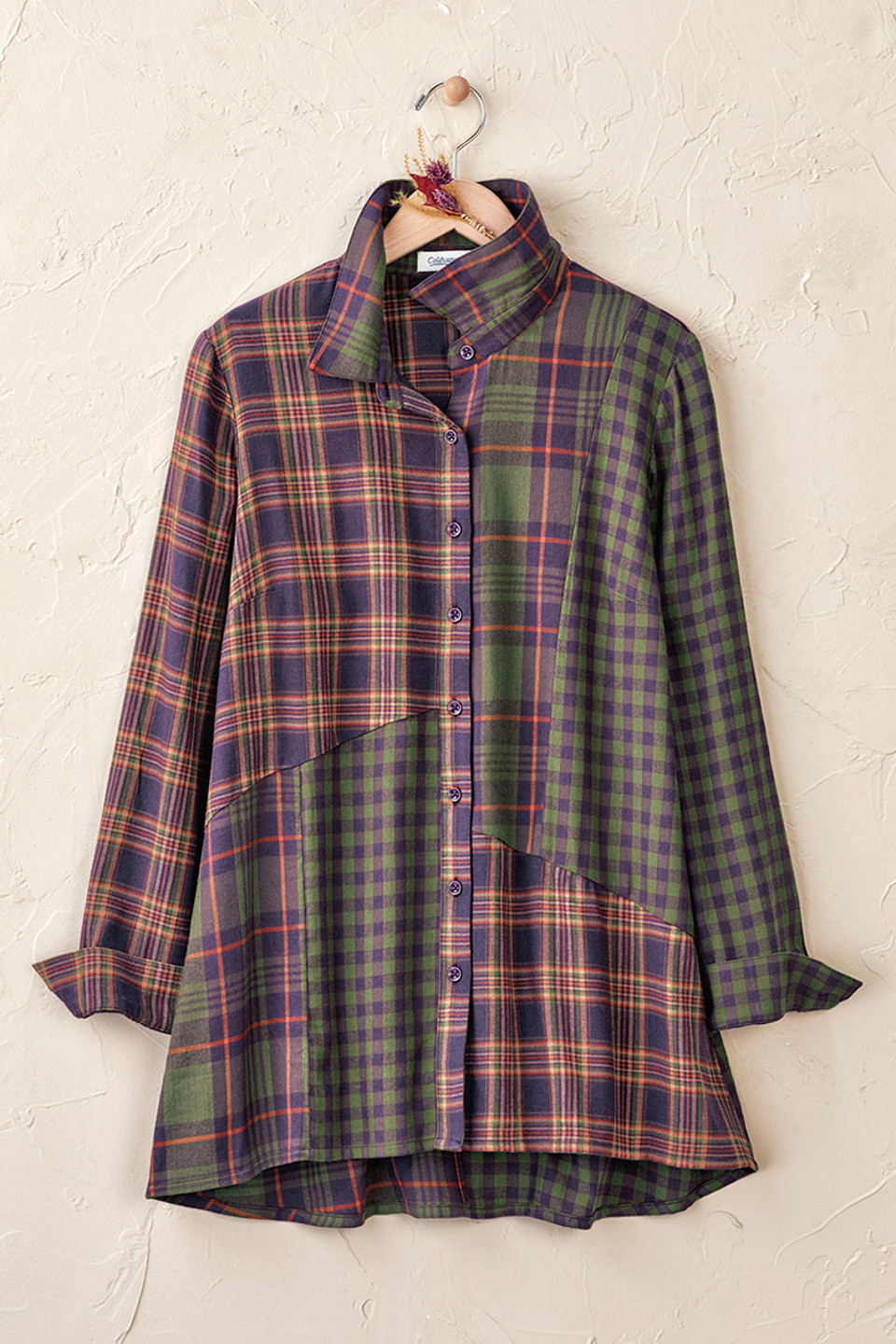 Into the Mix Plaid Tunic