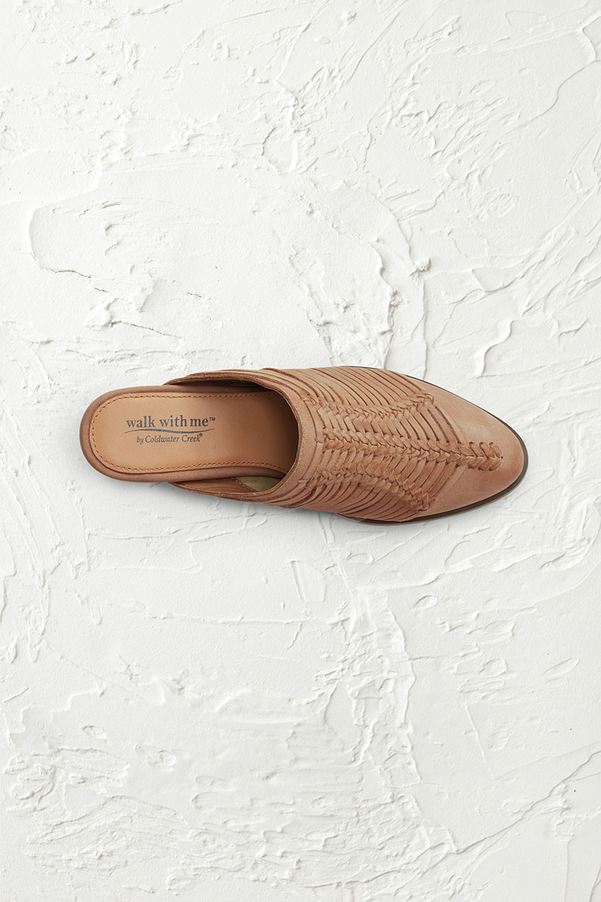 Amarillo Leather Mules by Walk With Me™ - Coldwater Creek