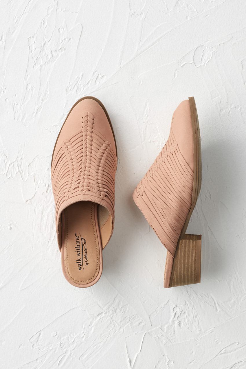 Amarillo Leather Mules by Walk With Me™ - Coldwater Creek