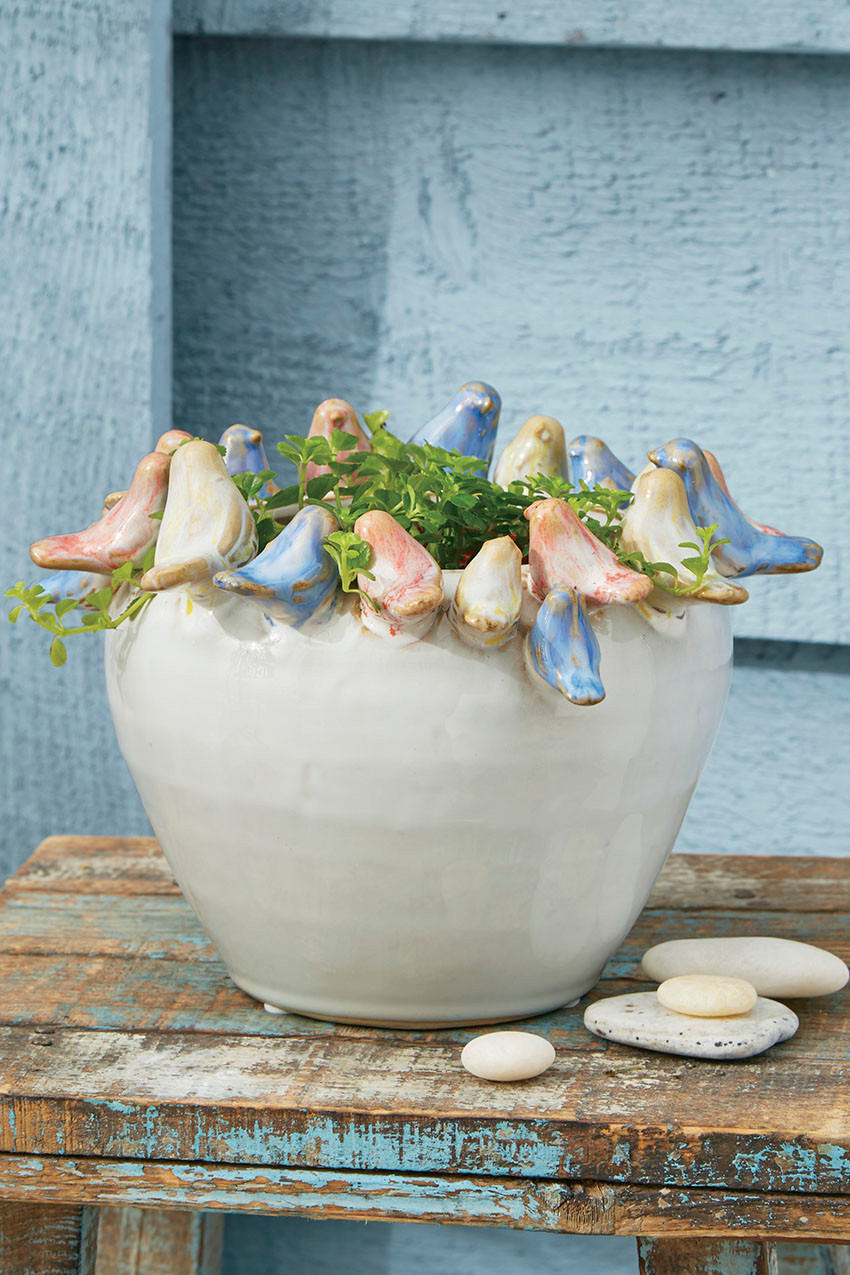 Perched Birds Planter - Coldwater Creek