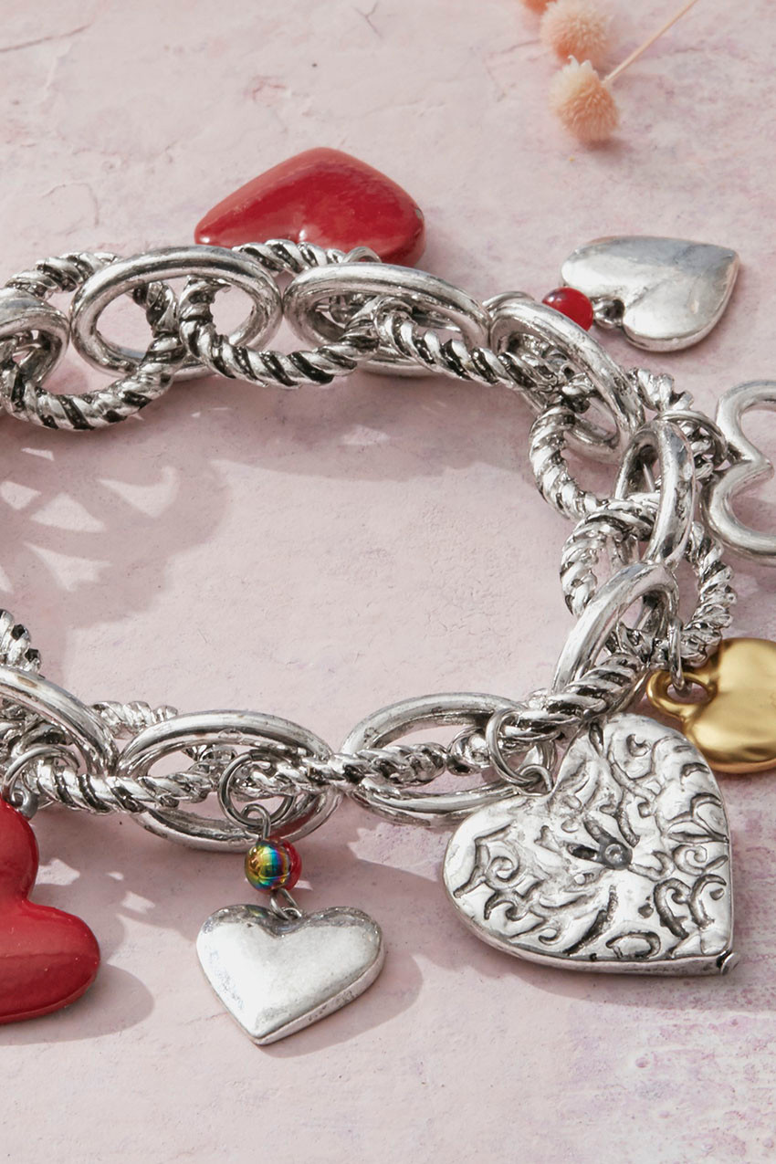 Charmed Hearts Stretch Bracelet