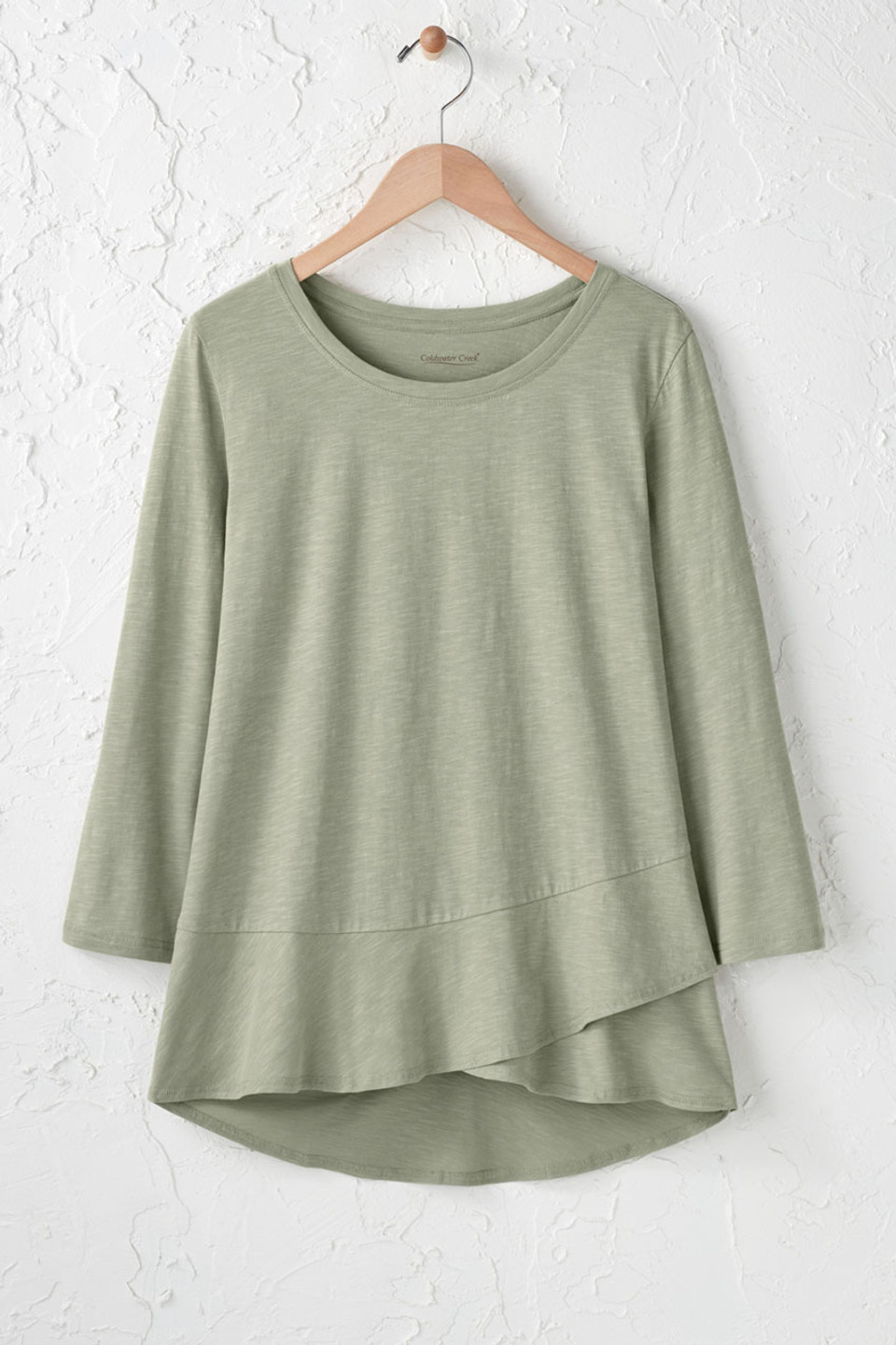 Ruffled Charm Slub Tee