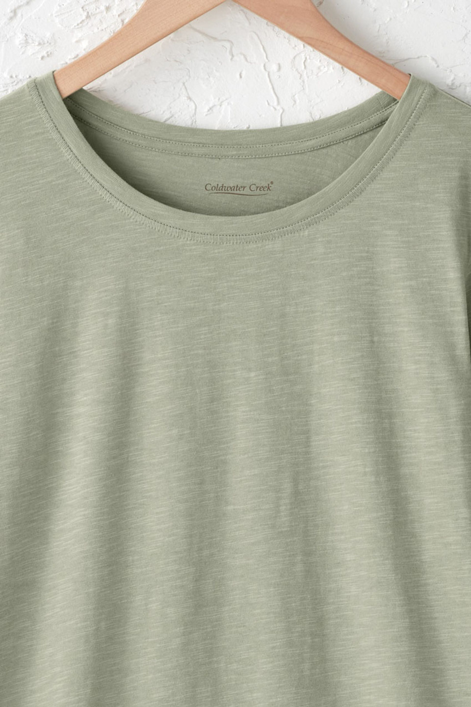 Ruffled Charm Slub Tee